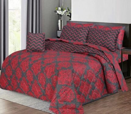Cotton Comforter Set 7Pcs Design 100151